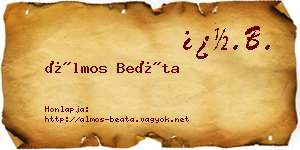 Álmos Beáta névjegykártya